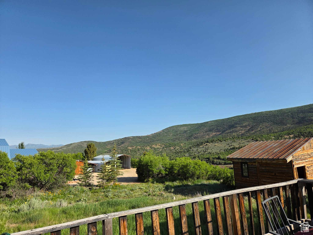 View of mountain background