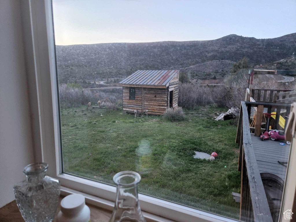View of mountain backdrop