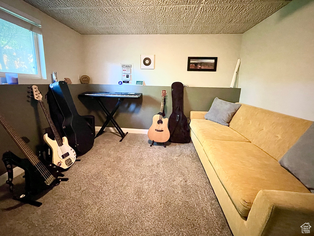 View of carpeted office space