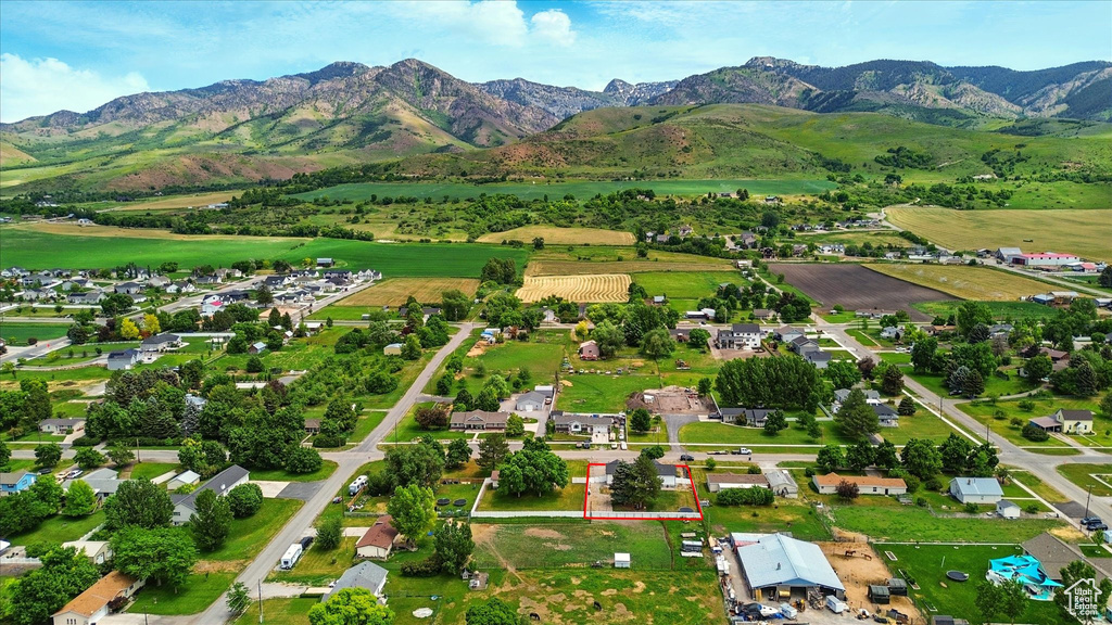 Aerial view of mountains