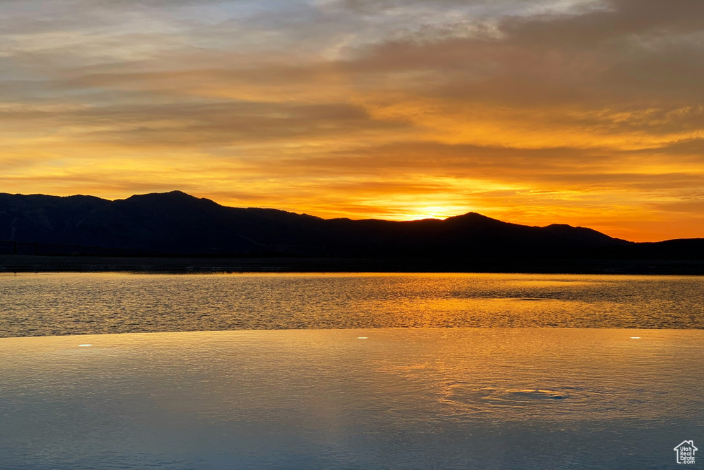 Water view with mountains