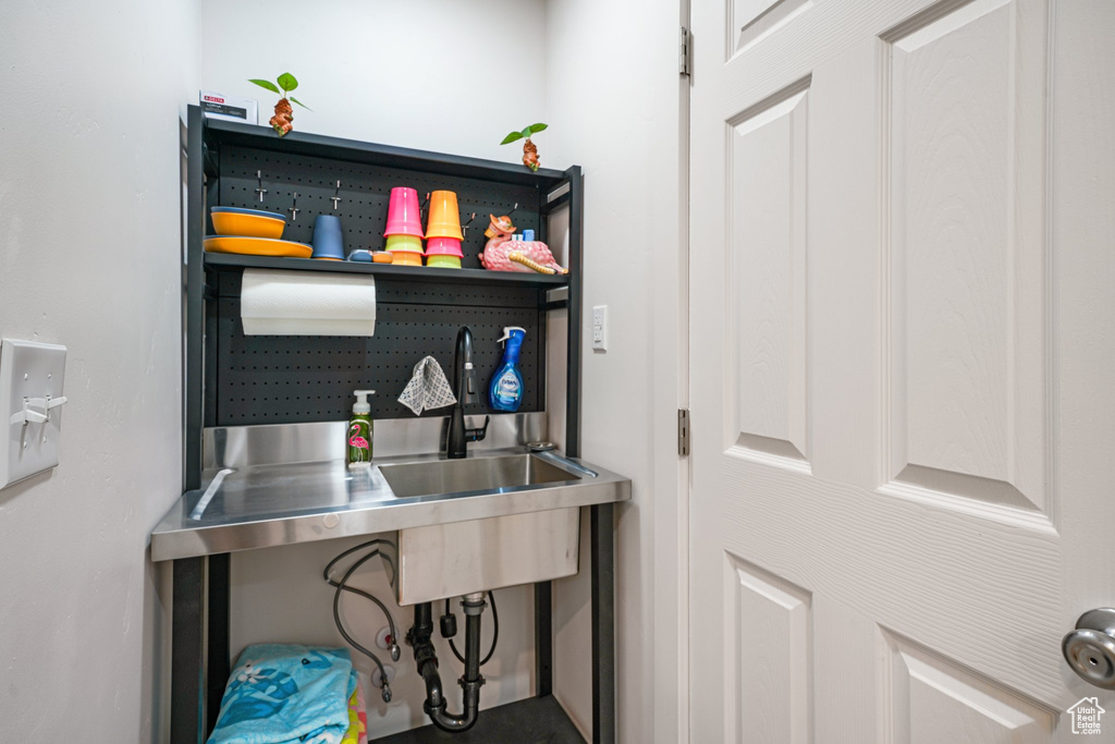 View of washroom