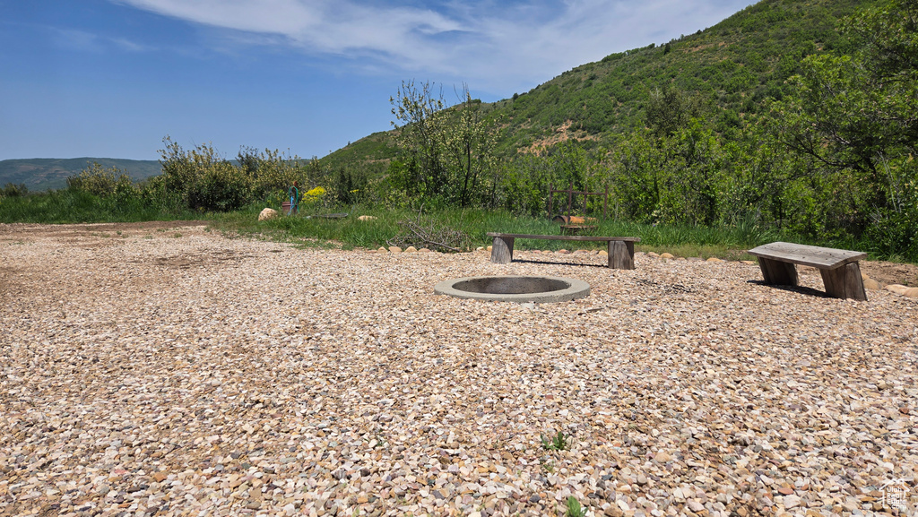 View of mountain backdrop