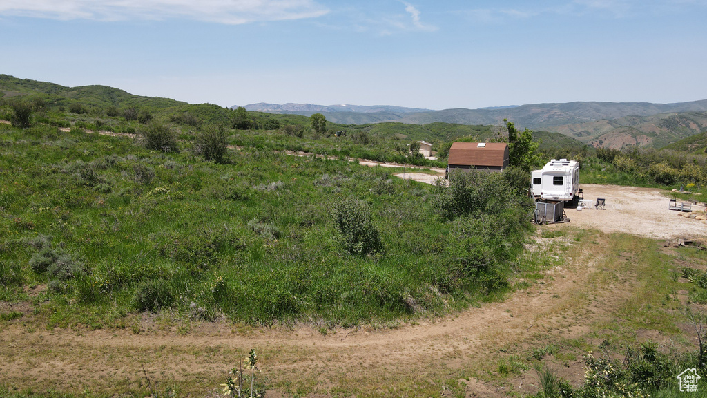 View of mountain background