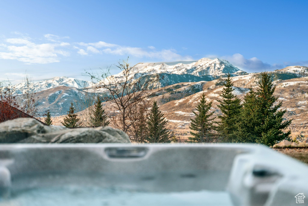 View of mountain background