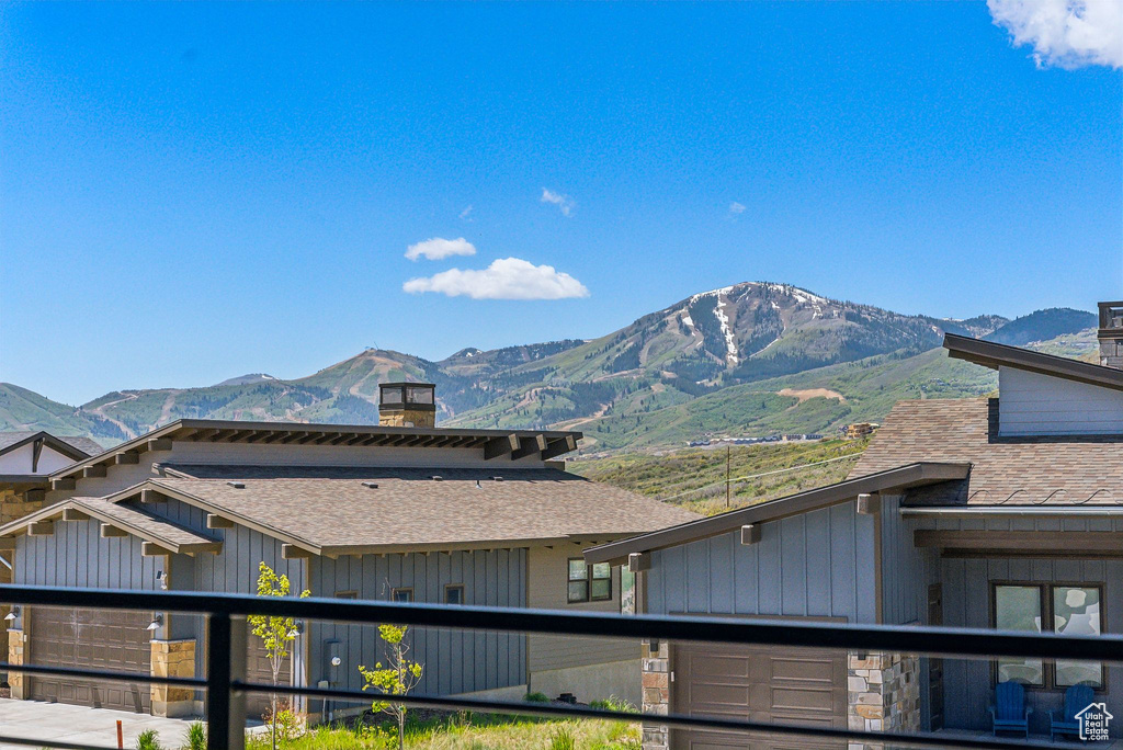 View of mountain background