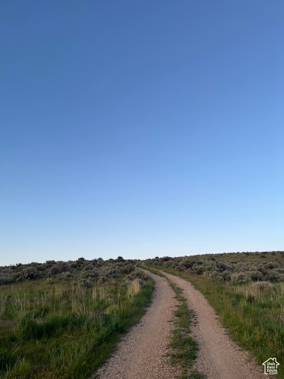 View of road featuring a view of countryside