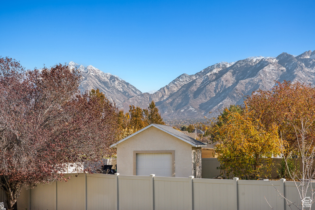 View of mountain background