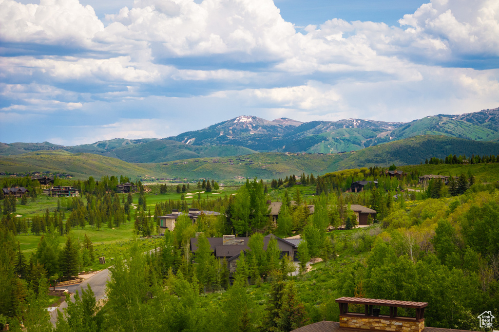 View of mountain background