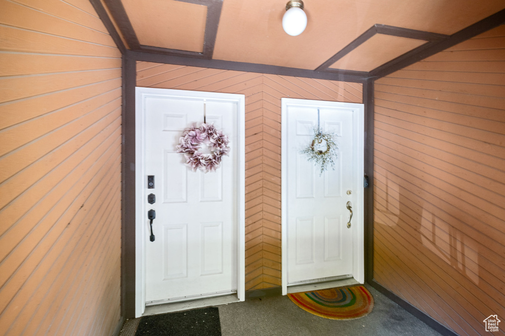 View of exterior entry