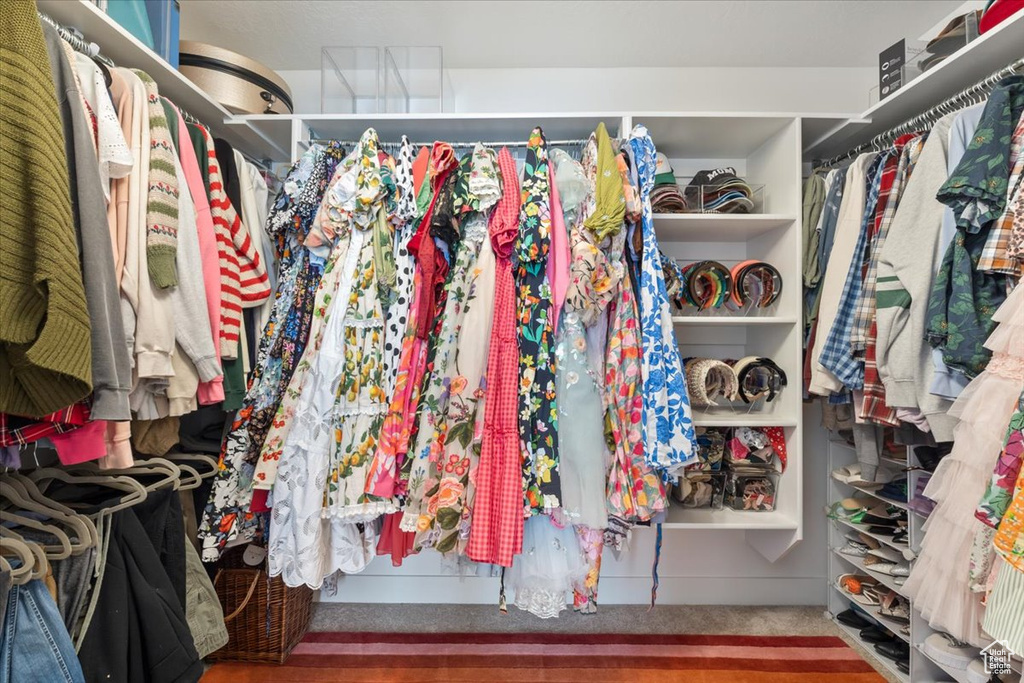 View of spacious closet
