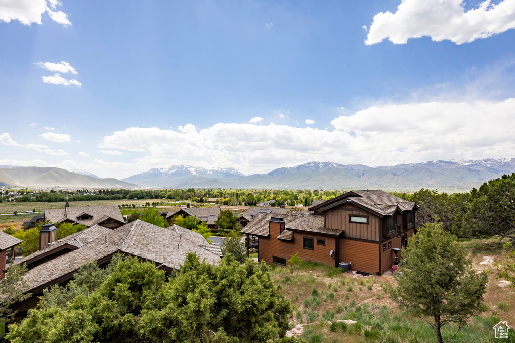 View of mountain background