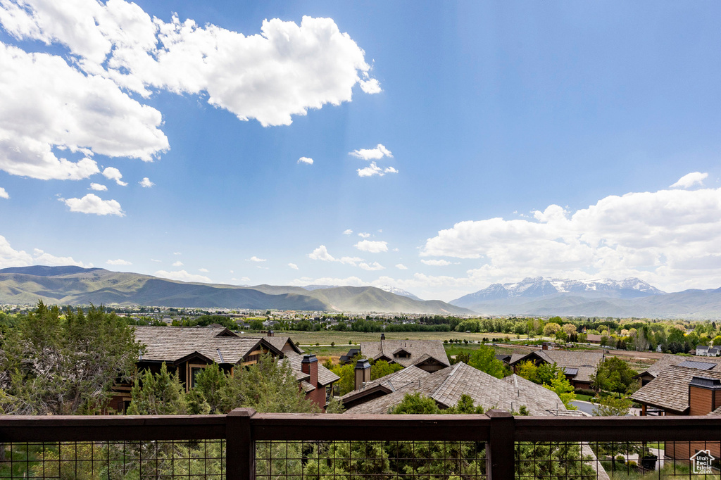 View of mountain background