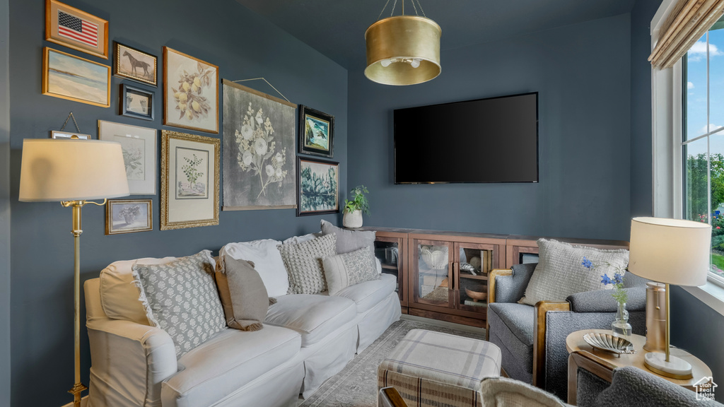 Living area featuring plenty of natural light