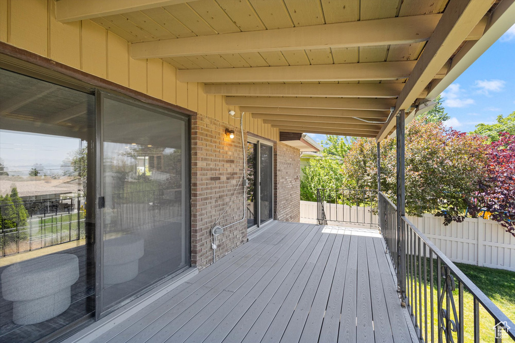 View of deck
