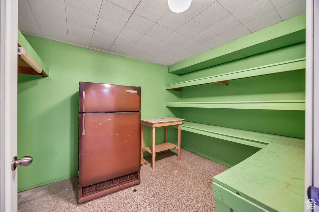 View of storage room