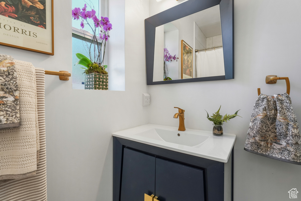 Full bathroom featuring vanity