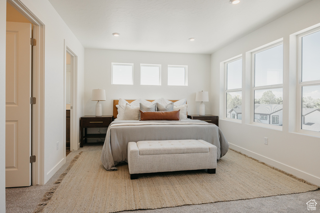 Bedroom featuring baseboards and recessed lighting