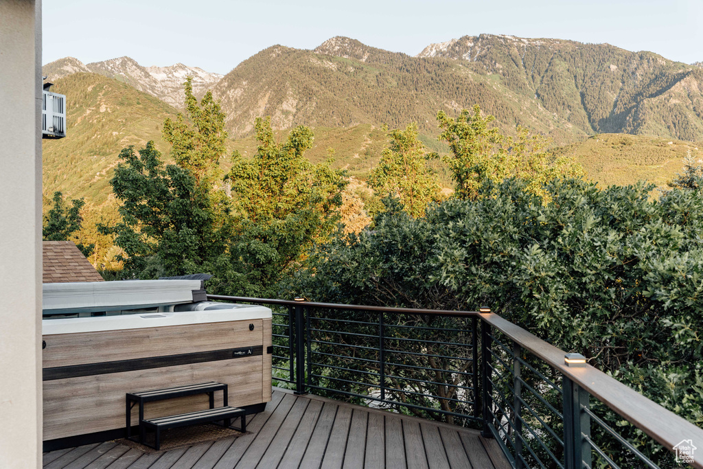 View of mountain background