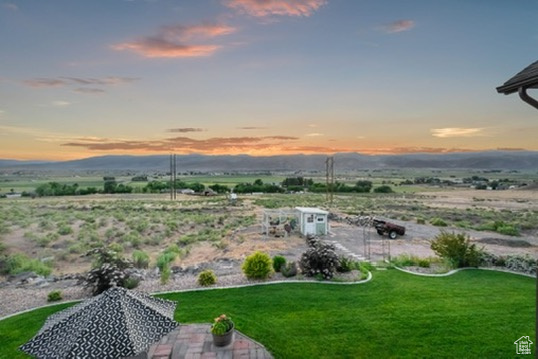 View of grassy yard