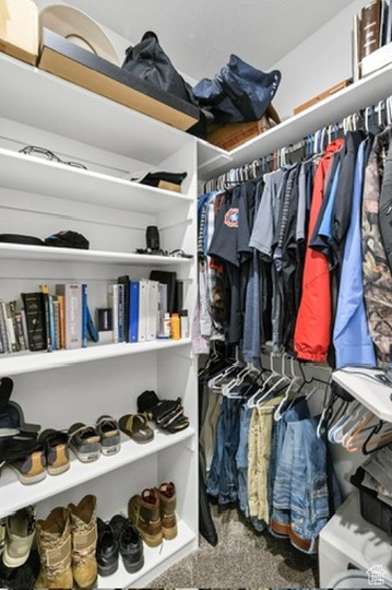 View of spacious closet