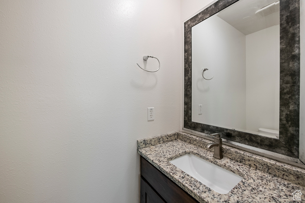 Bathroom featuring vanity