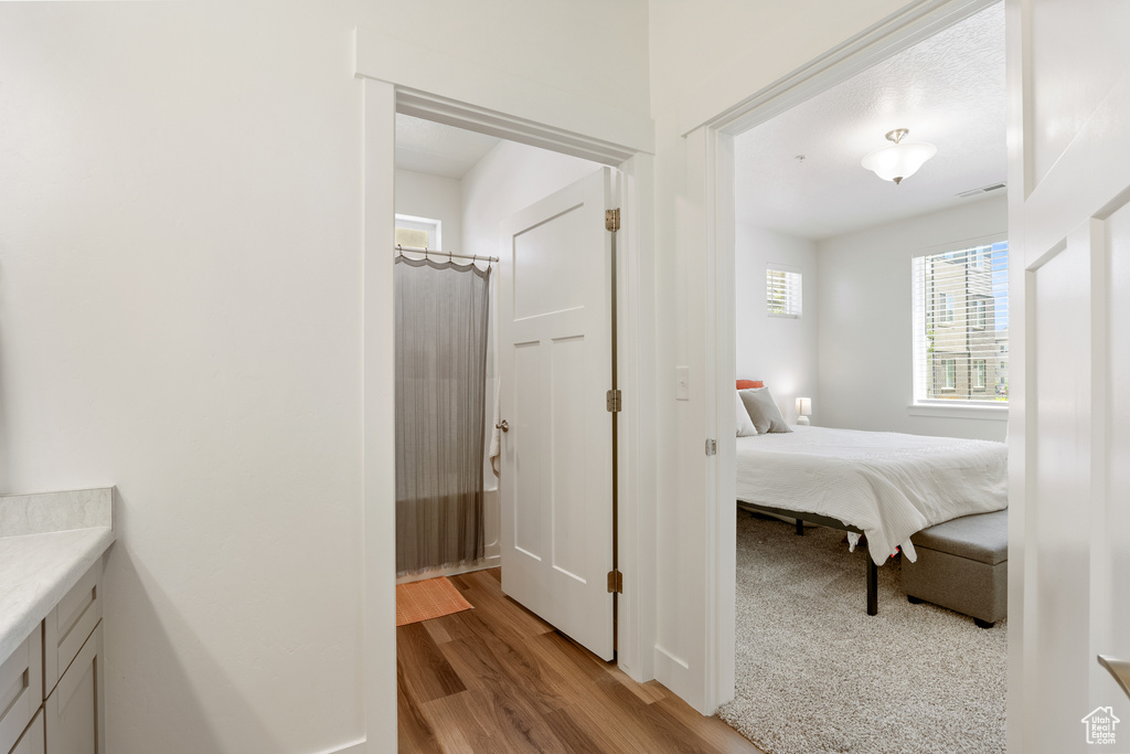 Bedroom featuring light wood finished floors