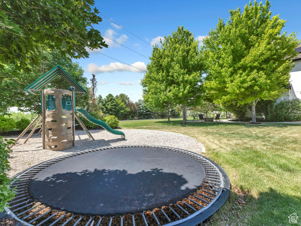 Community play area featuring a yard