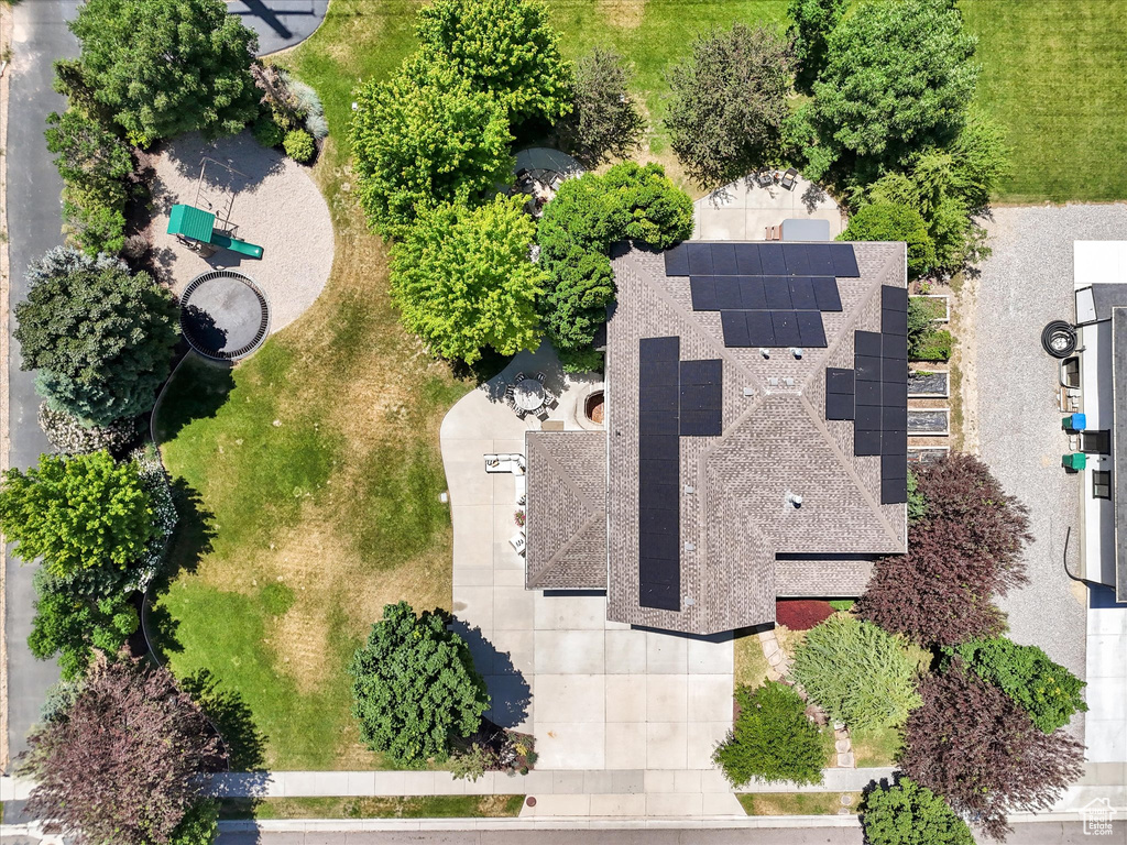 View from above of property
