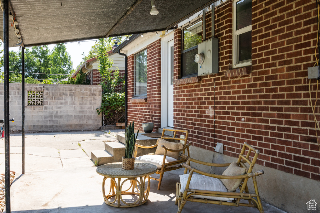 View of patio