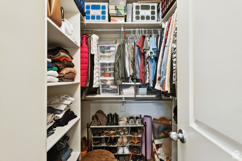 View of spacious closet