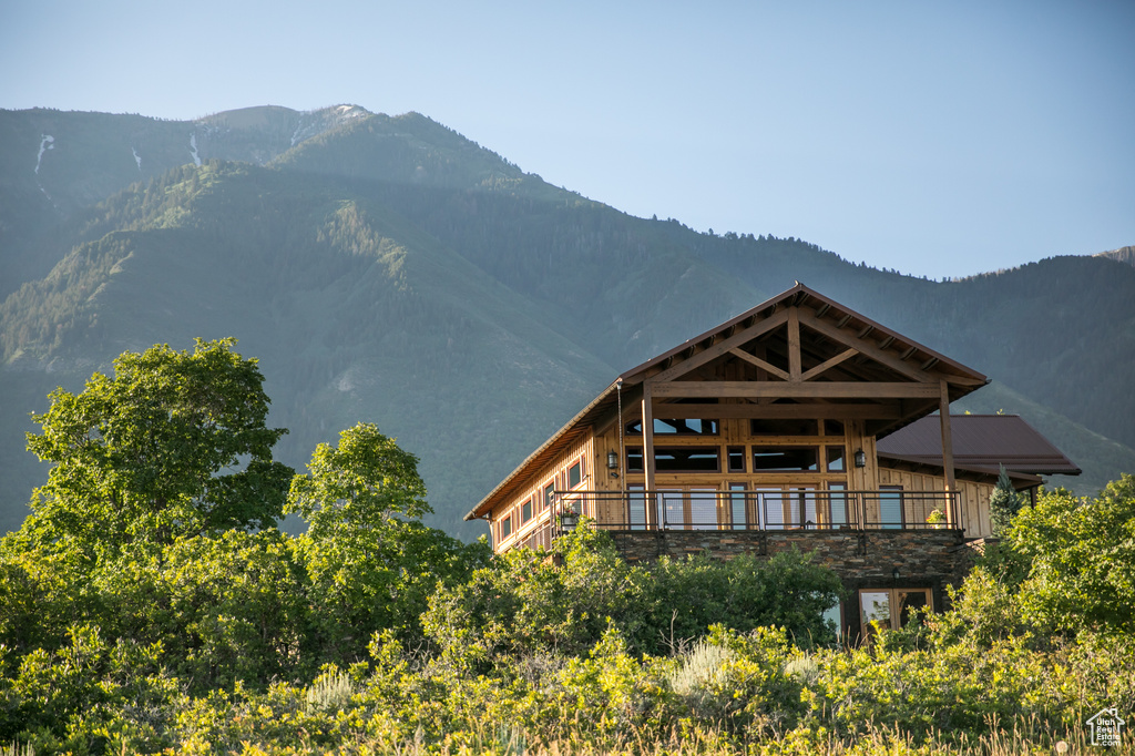 View of mountain background