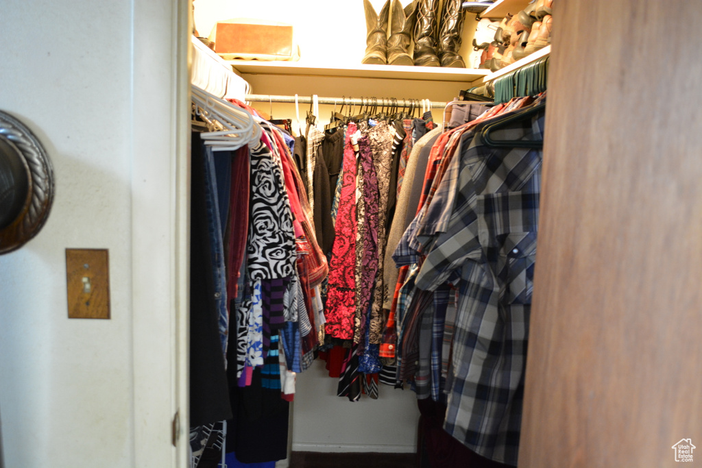 View of spacious closet