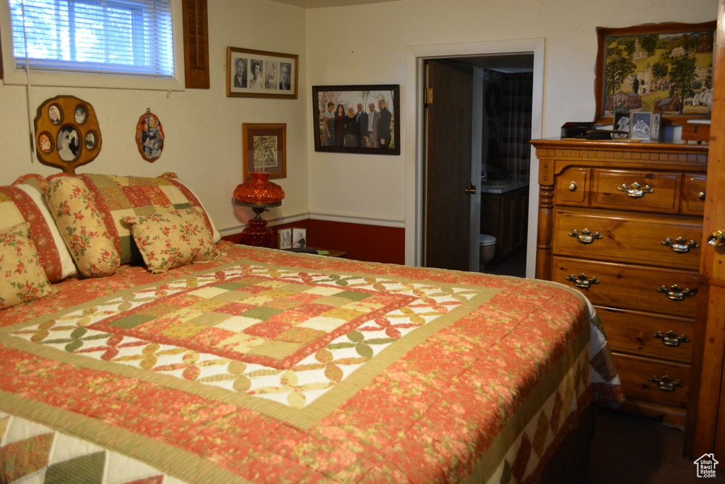 Bedroom with ensuite bathroom
