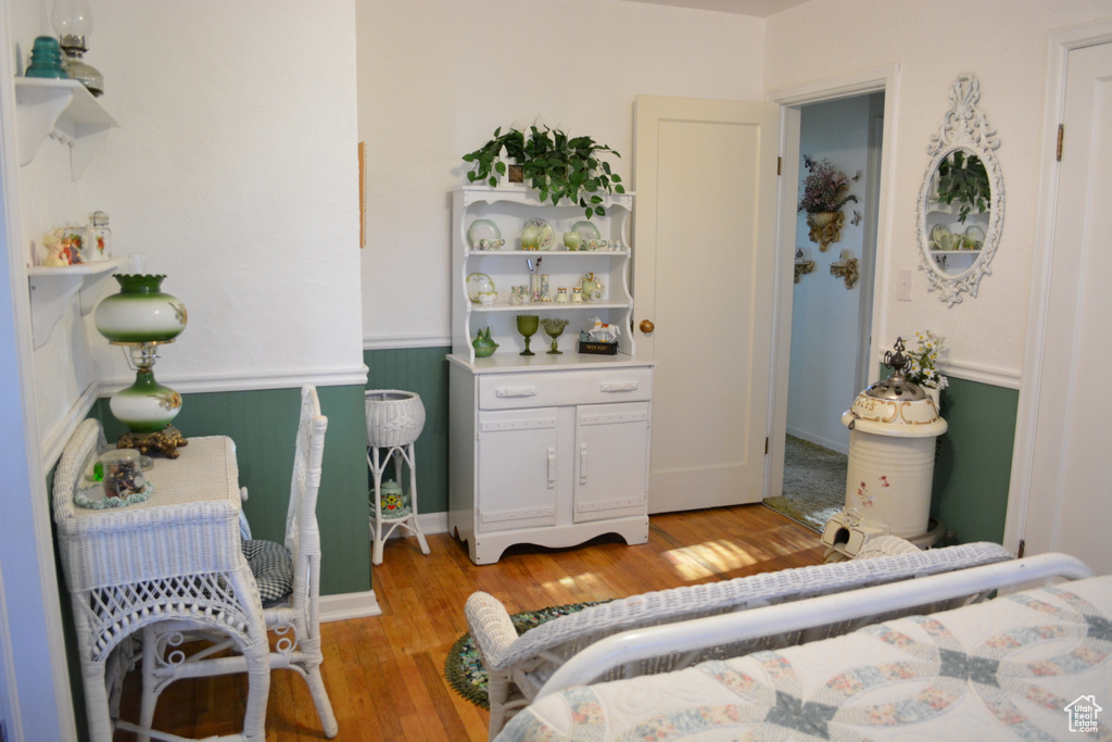 Bedroom featuring light wood-style flooring