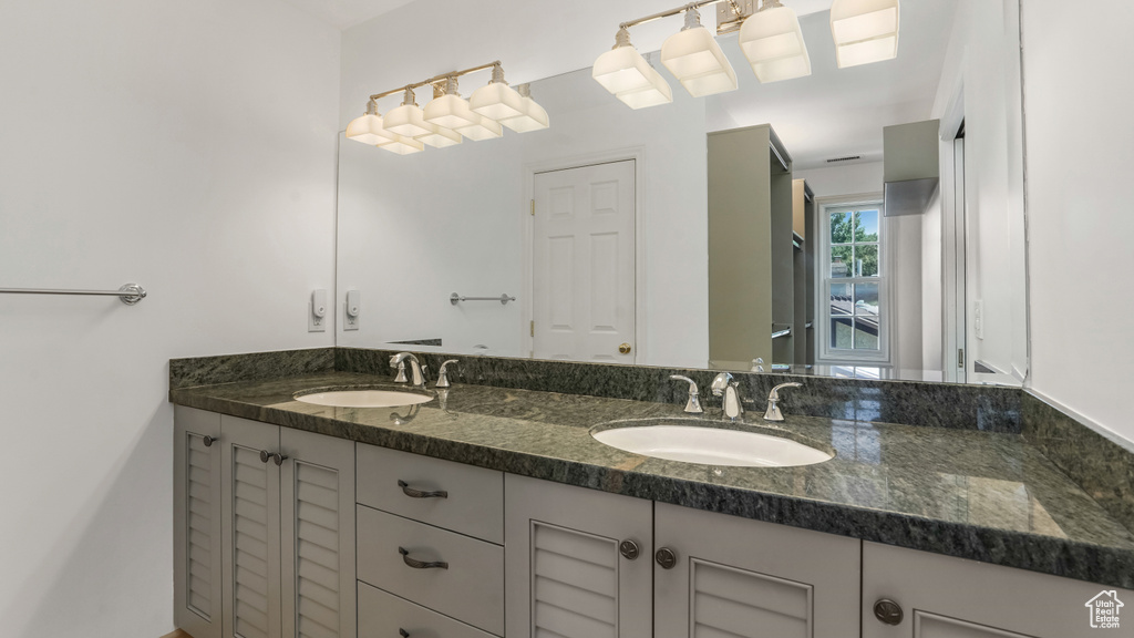 Bathroom with double vanity