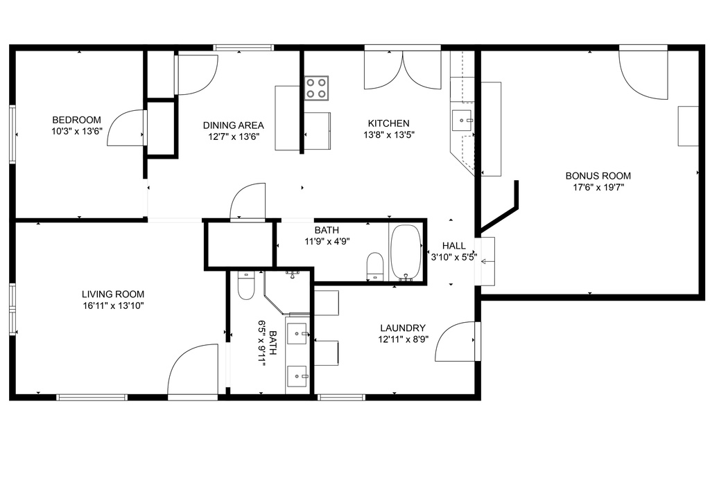 View of floor plan / room layout