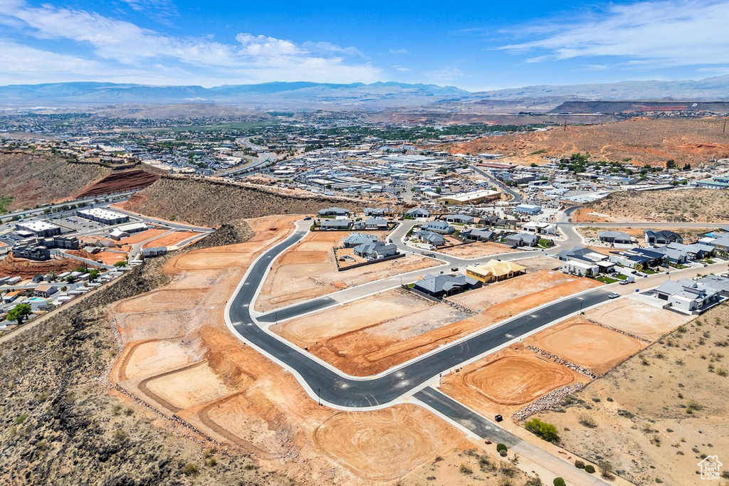 Drone / aerial view of mountains