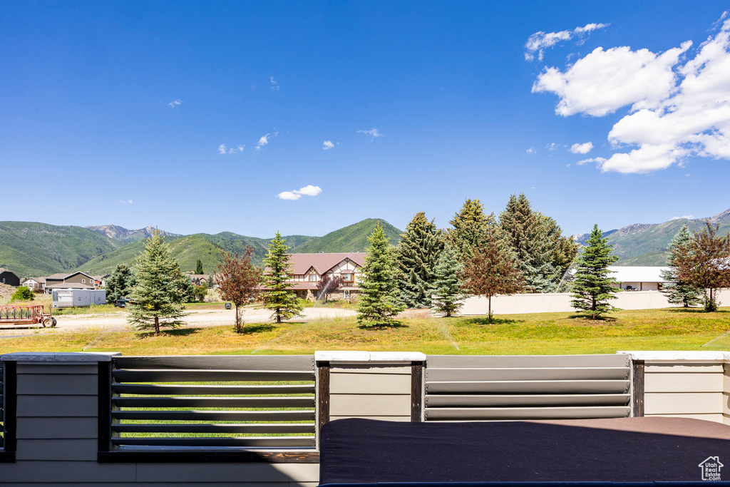 View of mountain backdrop