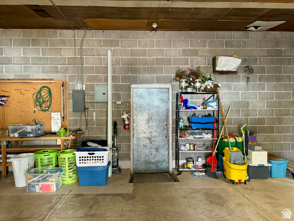 View of storage room