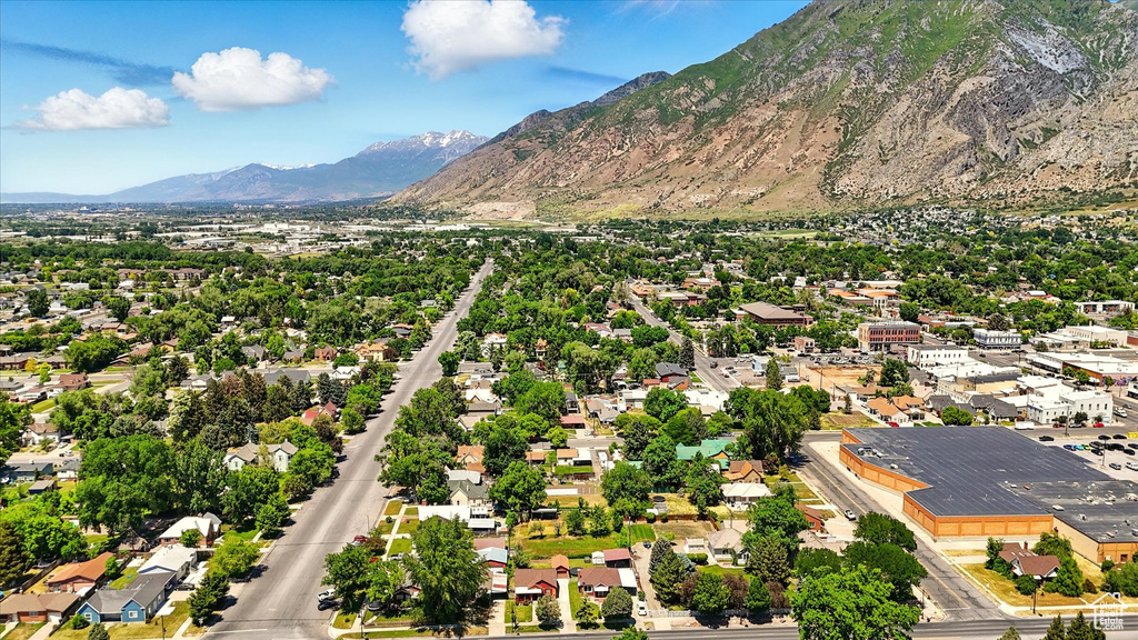 Drone / aerial view of mountains