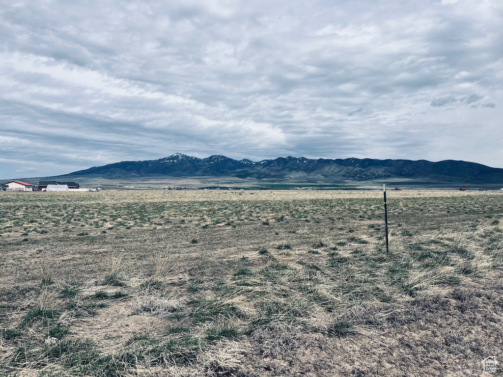Mountain view with rural landscape
