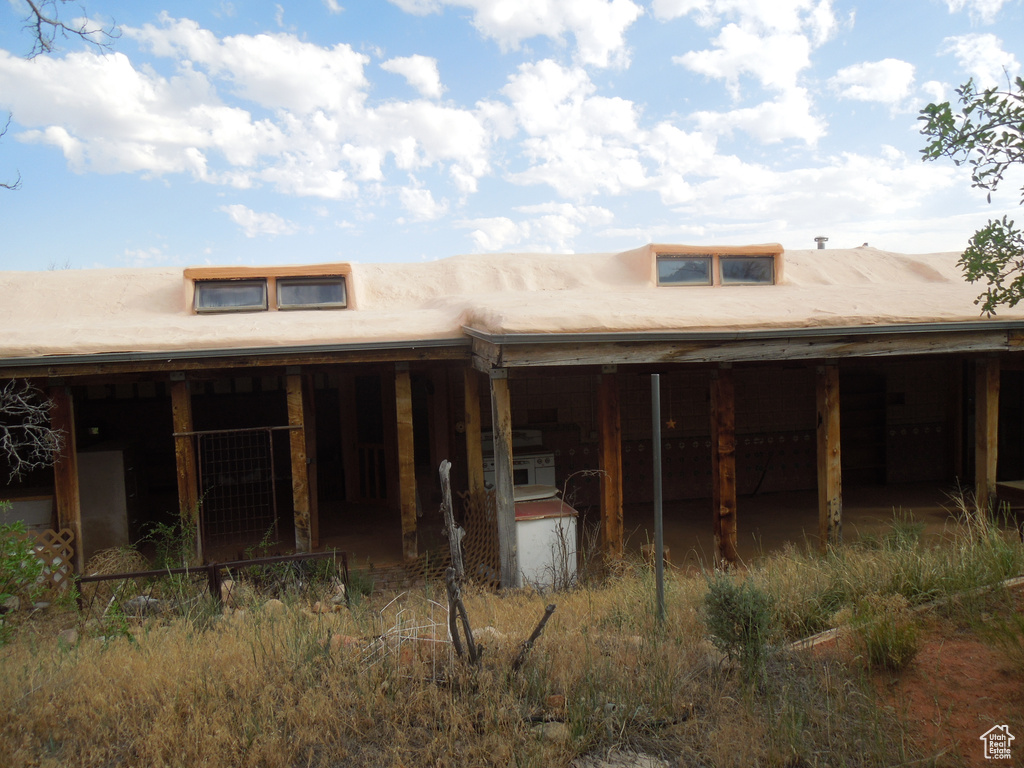 Rear view of property