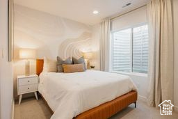 Bedroom with baseboards