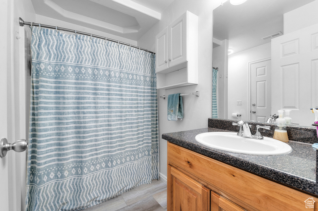 Bathroom featuring vanity