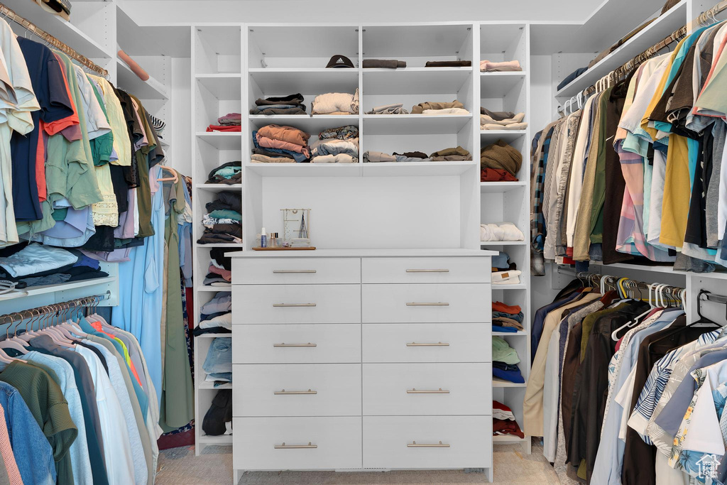 View of spacious closet
