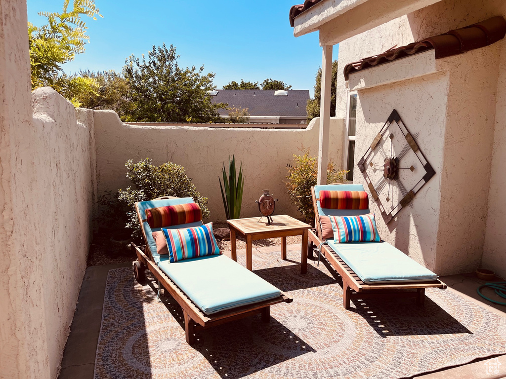 View of patio