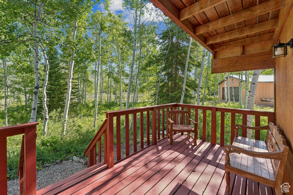 View of deck
