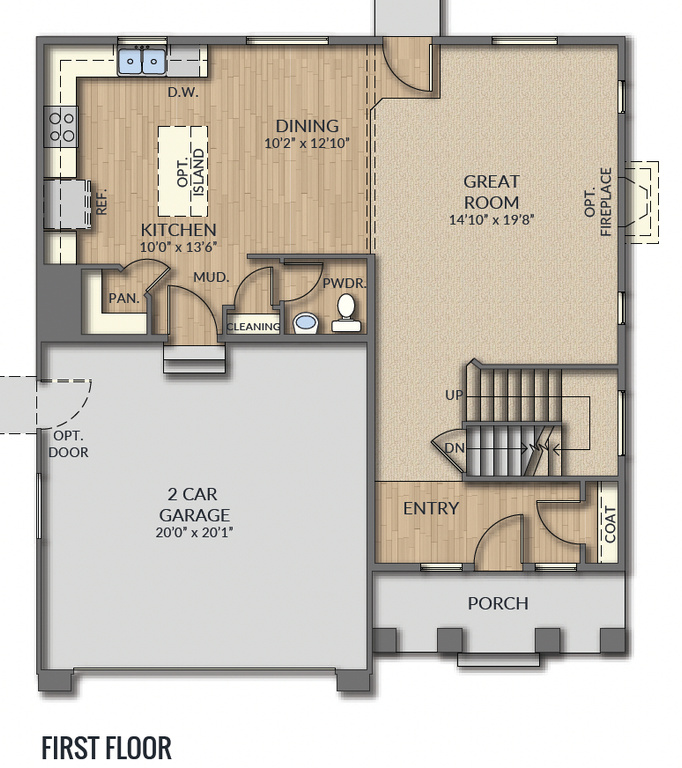 View of room layout