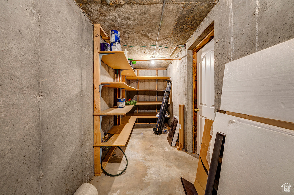 View of storage room